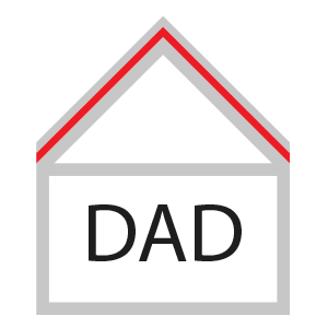 DAD - Außendämmung, Dach oder Decke, unter Deckung mit Vakuum Dämmpaneelen